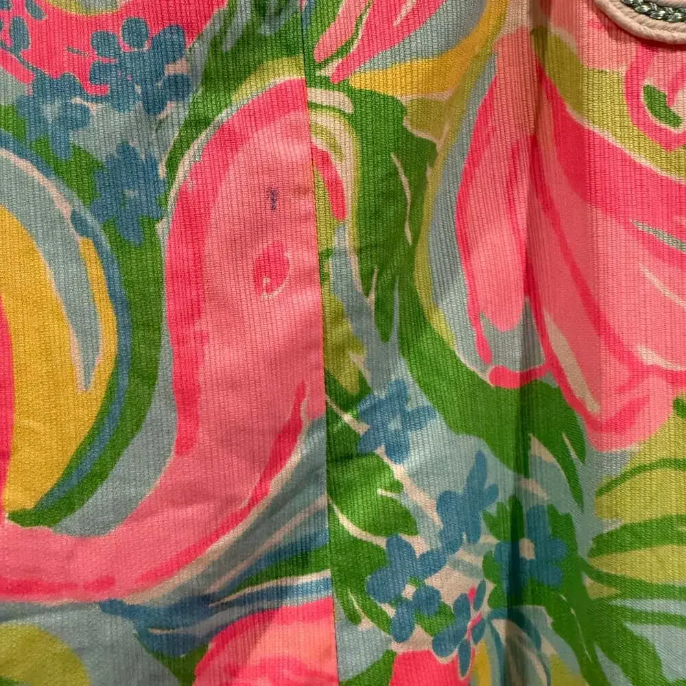 Lilly Pulitzer Sleeveless Shift Dress Size 10 Multicolor Tropical Floral - Picture 3 of 5